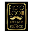 Art Deco PHOTO BOOTH GRAB A PROP Sign Print