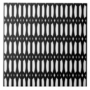 Art Deco Pillars Pattern Tile