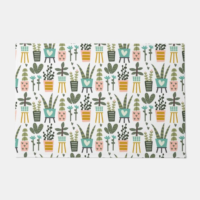 Art Deco Planter Doormat (Front)