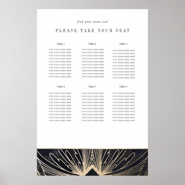 Art deco poster black and gold (Front)