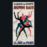 Art deco poster for Josephine Baker.<br><div class="desc">A 1920s Art deco poster for Josephine Baker at The Casino de Paris</div>