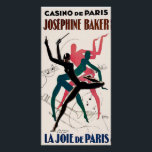Art deco poster for Josephine Baker.<br><div class="desc">A 1920s Art deco poster for Josephine Baker at The Casino de Paris</div>