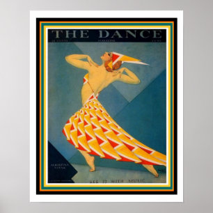 Art Deco Poster from The Dance 16 x 20