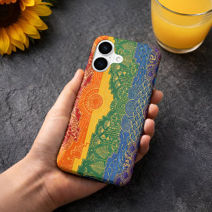 Art Deco Pride Flag   Rainbow II 1920s iPhone Case