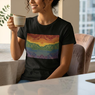Art Deco Pride Flag Rainbow II Vintage 1920s T-Shirt