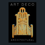 Art Deco-Print Poster<br><div class="desc">A beautiful example of Art Deco in architecture. Great as an addition to your wall decor for home or office.</div>