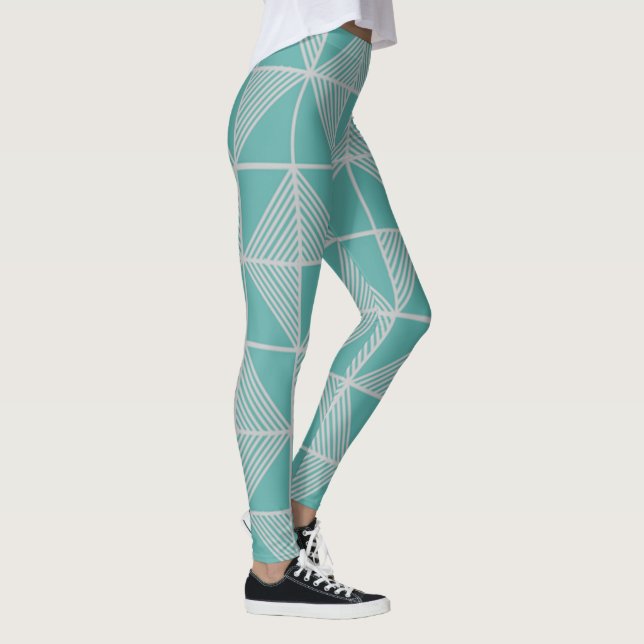 Art Deco Puzzle  Leggings (Right)