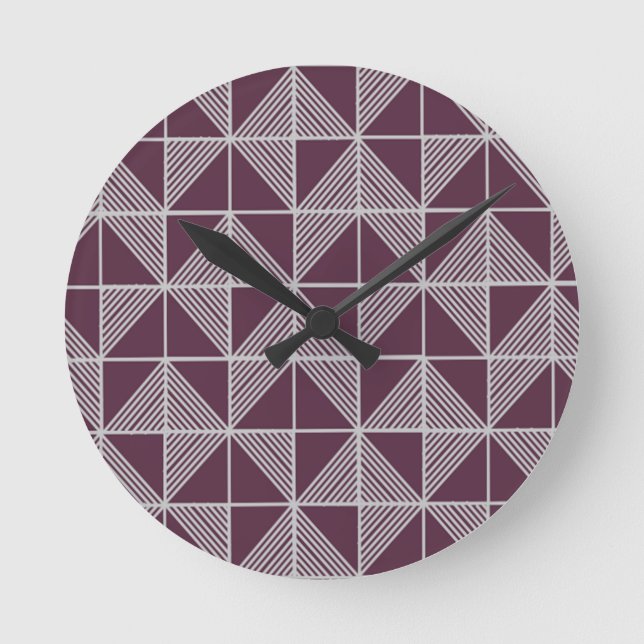 Art Deco Puzzle  Round Clock (Front)