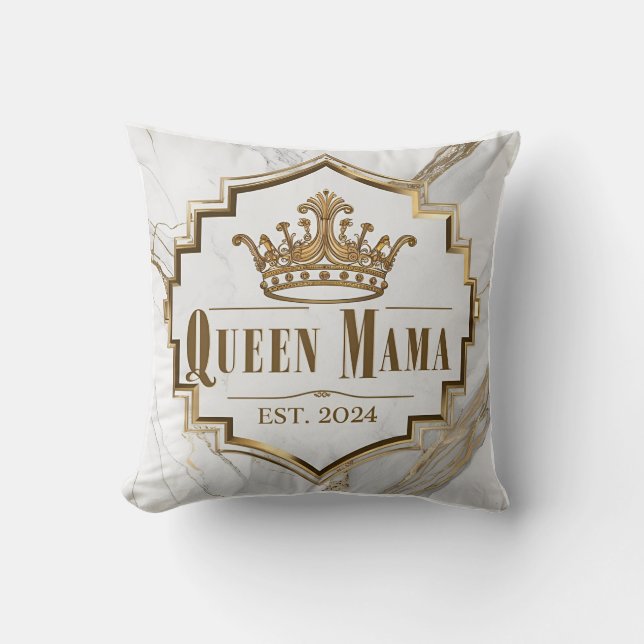 Art Deco ‘Queen Mama’ with Marble Elegance Cushion (Front)