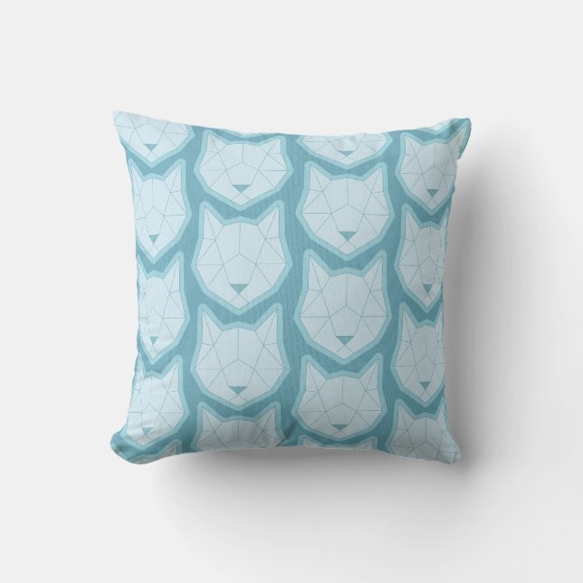 Art Deco quiet cat Cushion (Front)