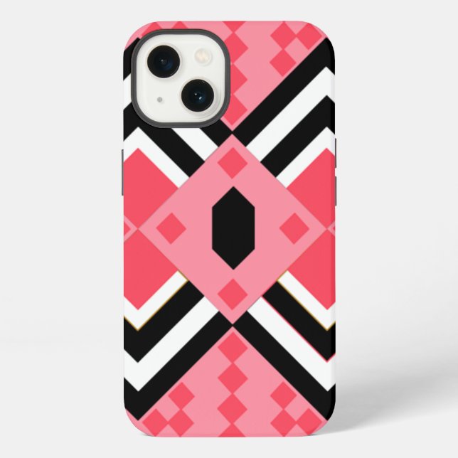 Art Deco Quilt Inspired  iPhone Case (Back)