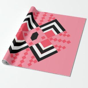 Art Deco Quilt Inspired Wrapping Paper