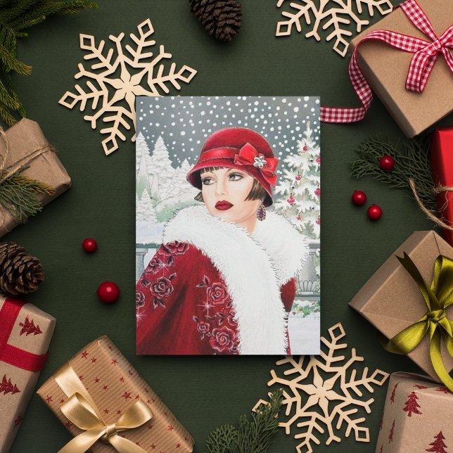 Art Deco retro vintage Christmas Card (Creator Uploaded)