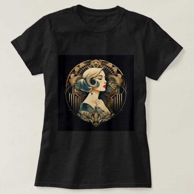 Art Deco Revival  T-Shirt (Design Front)