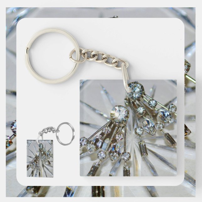 Art Deco Rhinestones Vintage Elegance Key Ring (Creator Uploaded)