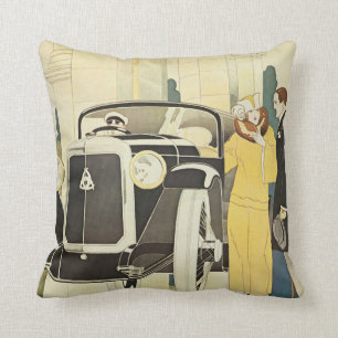 Art Deco Road Trip Pillow
