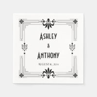 Art Deco Roaring 20s Bride Groom Date Wedding