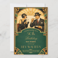 Art Deco Roaring 20s Gatsby Tea Birthday Party