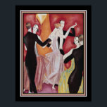 Art Deco Roaring Twenties Dancers Poster<br><div class="desc">1926 Art Deco Roaring Twenties Dancers Print by Fabius Lorenzi</div>