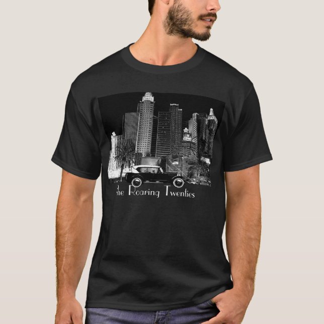 ART DECO ROARING TWENTIES MENS TEE SHIRT (Front)
