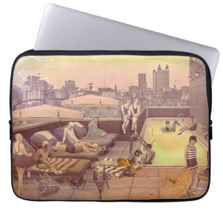 Art Déco Rooftop Chillout Laptop Sleeve
