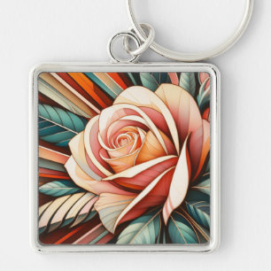 Art Deco Ros Keychain