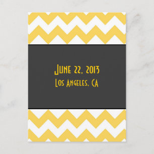 Art Deco Save the Date Postcard - alternate back