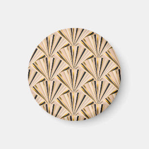 Art Deco Scales: Geometric Golden Glamour Magnet