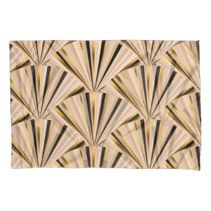 Art Deco Scales: Geometric Golden Glamour Pillowcase