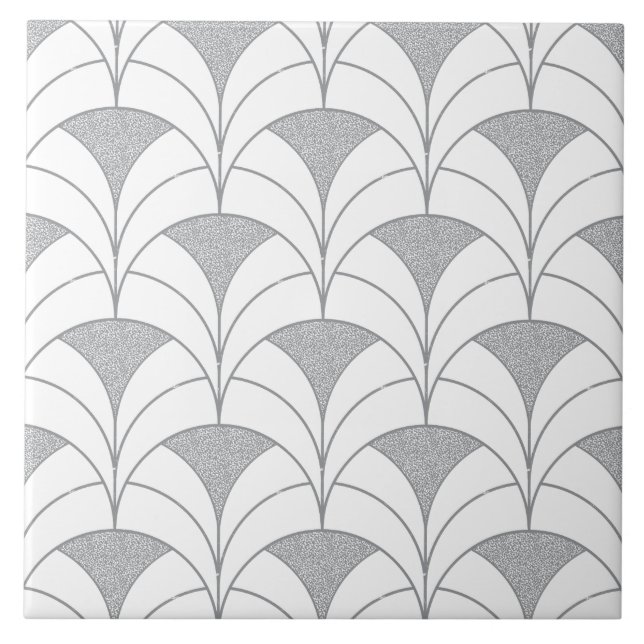 Art Deco Scallop Pattern Tile (Front)