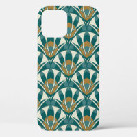 Art deco seamless abstract floral pattern. Decor e