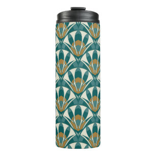 Art deco seamless abstract floral pattern. Decor e Thermal Tumbler