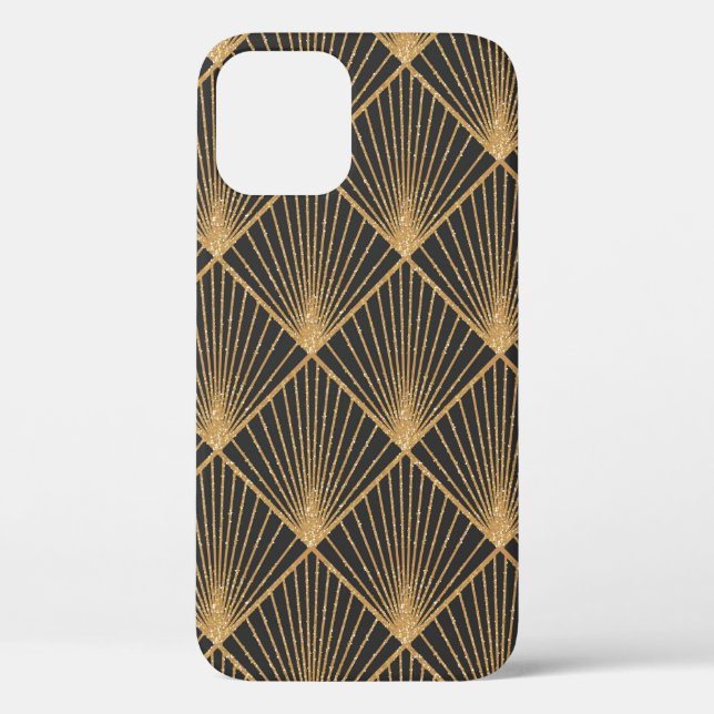 Art Deco Seamless Geometric Pattern. Elegant Wallp Case-Mate iPhone Case (Back)