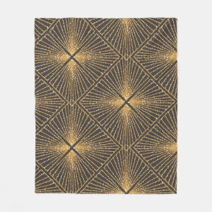 Art Deco Seamless Geometric Pattern. Elegant Wallp Fleece Blanket