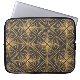 Art Deco Seamless Geometric Pattern. Elegant Wallp Laptop Sleeve
