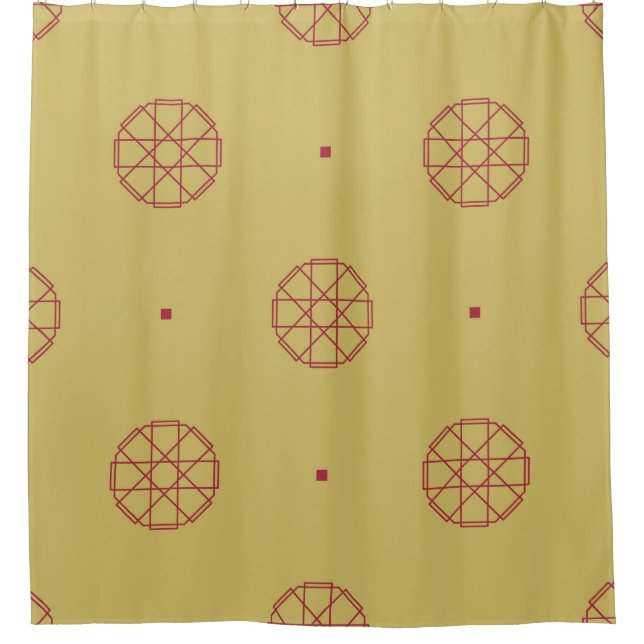 Art deco seamless pattern background. abstract, ar shower curtain (Front)