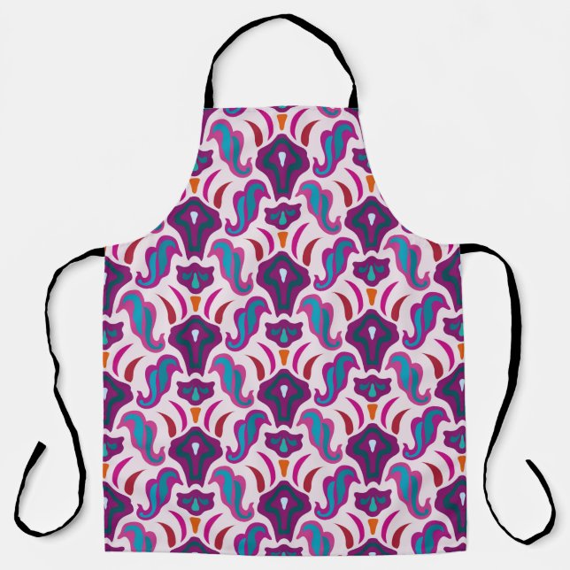 Art deco seamless pattern illustration apron (Front)