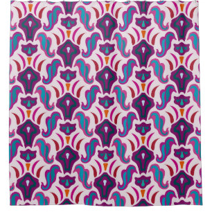 Art deco seamless pattern illustration shower curtain