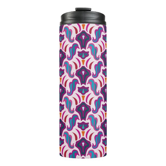 Art deco seamless pattern illustration thermal tumbler (Front)