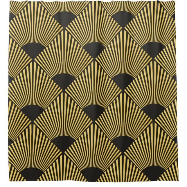 Art Deco seamless pattern Shower Curtain (Front)
