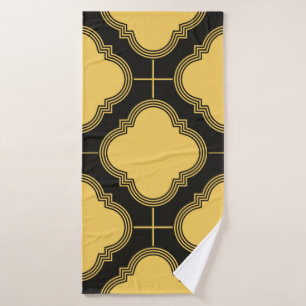 Art Deco seamless pattern. Vintage decoration orna Bath Towel