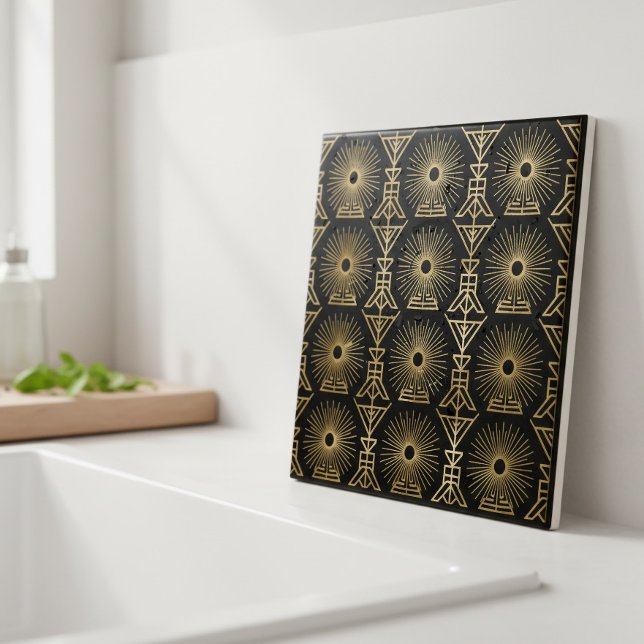 Art Deco Seamless Starburst Geometric Pat#8 ID1196 Tile (Creator Uploaded)