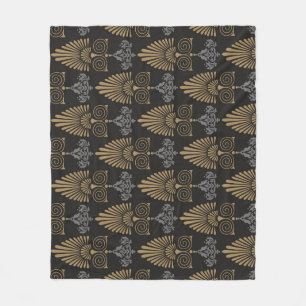 Art Deco: Seamless Vintage Wallpaper Fleece Blanket