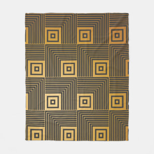 Art Deco seamless vintage wallpaper pattern Fleece Blanket