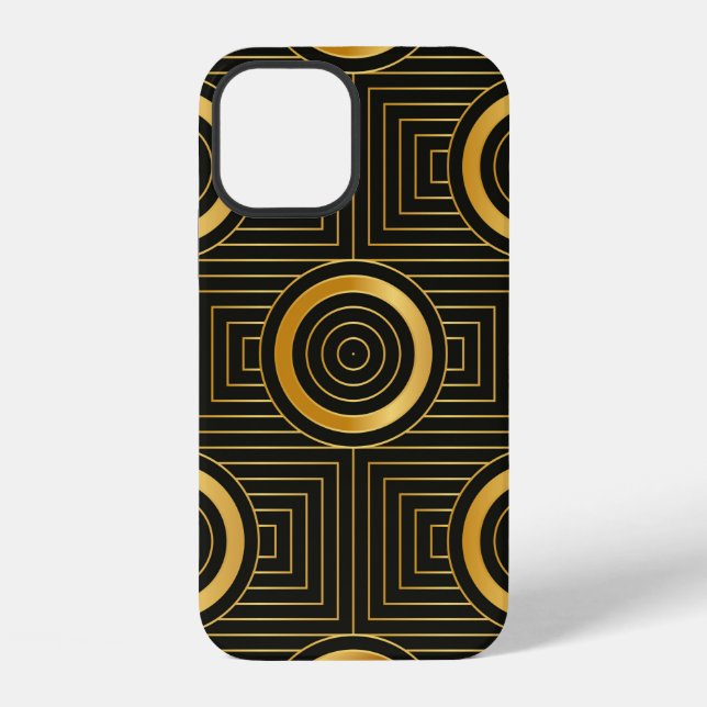 Art Deco seamless vintage wallpaper pattern iPhone Case (Back)