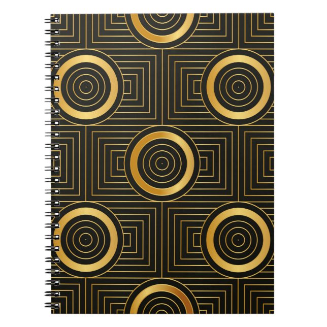 Art Deco seamless vintage wallpaper pattern Notebook (Front)