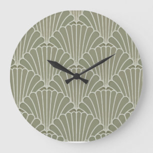 Art Deco Shells Wall Clock