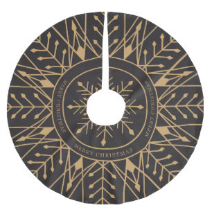 Art Deco Snowflake Holiday Tree Skirt