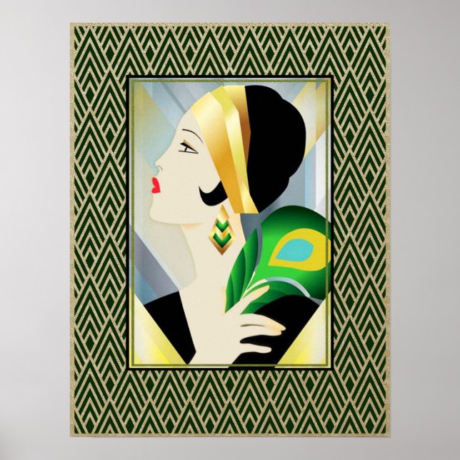 Art Deco Socialite Poster (Front)