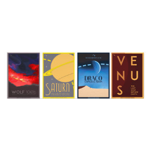Art Deco Space Posters